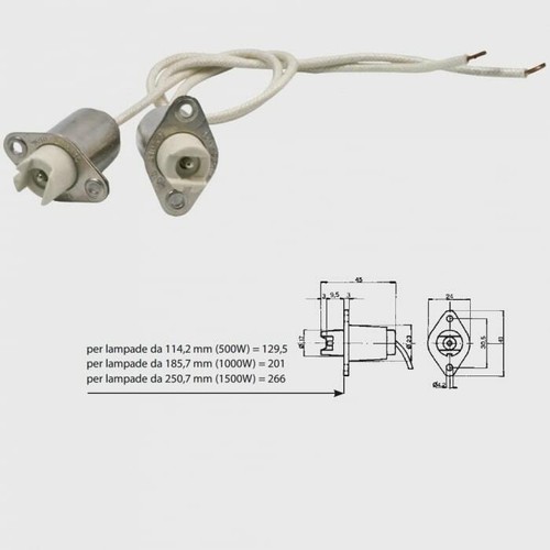 Portalampada r7s 625 1250 - , -1250