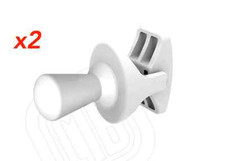 COPPIA 2 PZ APPENDINO X SCALDASALVIETTE TERMOARREDO UNIVERSALE BIANCO Drop ITALY