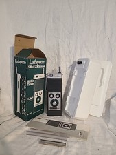 LAFAYETTE DYNA-COM 23 WALKIE-TALKIE scatola originale, manuale ***TESTATO***