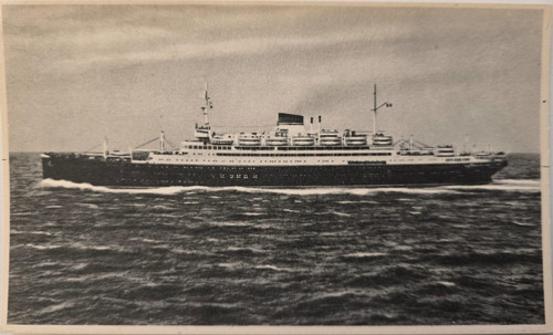 Cartolina nave italia - nave,