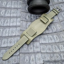 Cinturino orologio 22mm/18mm vintage stile aviatore bund pelle esotica design minimalista