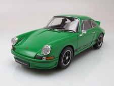 Porsche 911 Carrera RS 1973 verde nero modellino auto 1:18 Welly