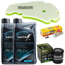 Manutenzione Filtro Olio Olio 2L Filtro Aria Candela per Piaggio X7 125 ie Evo X 7 09-14