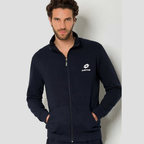 Felpa uomo lotto full zip - lotto,