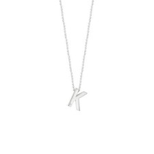 Collana Bliss Joy Letter K 20090544 Necklace Oro Bianco 9 Kt Diamante