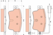 TRW GDB1872 Set pastiglie