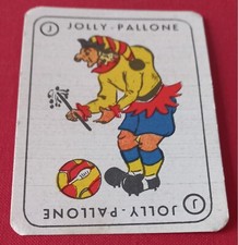 CARTA DA GIOCO JOLLY PALLONE CALCIO TOTOFAMIGLIA ed.SALCA anni 50