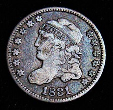 1831 Dime D'Argento Da 5