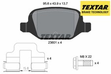 SET PASTIGLIE FRENO POSTERIORI