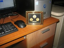 QUADRETTO CON MONETE IN LIRE DI SAN MARINO DEL 1995 CON CERTIFICATO DI GARANZIA