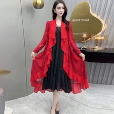 Donna Ruffles Pizzo Cardigan