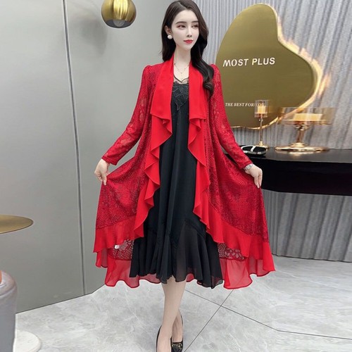 Donna ruffles pizzo - donna,