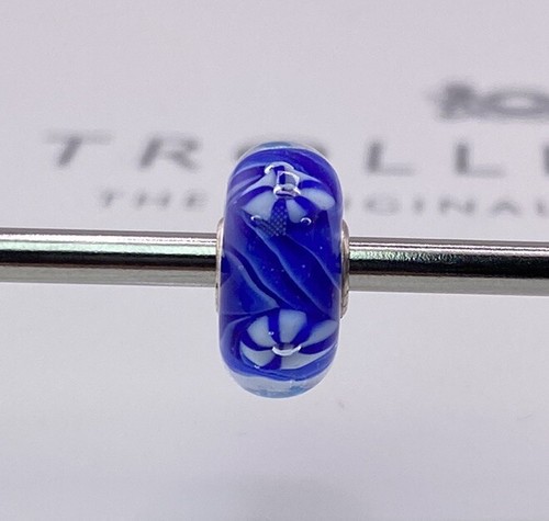 Trollbeads perlina piccola blu - trollbeads,