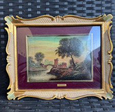 GINO TASSINARI (1920 - 2001) DIPINTO AD OLIO CON CORNICE DI PREGIO - PAESAGGIO