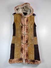 Cappotto Dolce & Gabbana Junior in pelliccia di shearling scamosciata con cappuccio taglia S