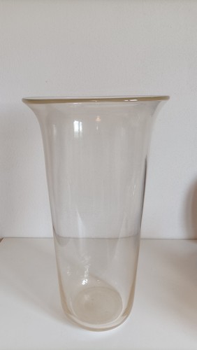 Vaso toso firmato vetro - vaso,