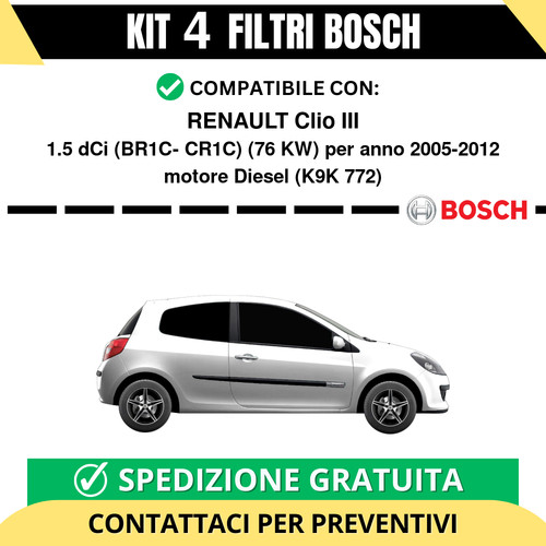 Kit bosch filtri - bosch, tagliando