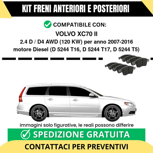 Pastiglie freno ant post - pastiglie, +