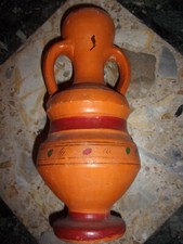 Vaso vintage ceramica anni 60 design etnico integro raro