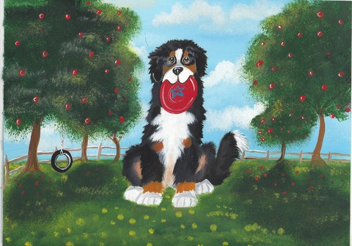 Stampa cane montagna - cane,