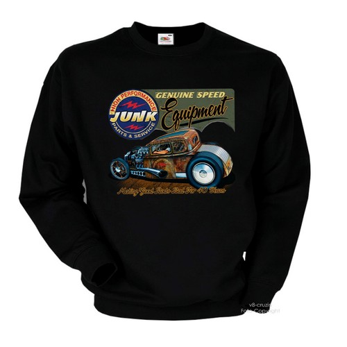 Felpa auto hot rod kustom - hot,