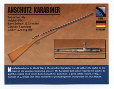 Anschutz Moschettone Fucile Atlas Classic Firearms Card