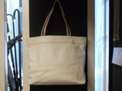 Borsa lanvin pelle bianca due - borsa,