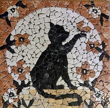 GATTO CON FARFALLA Rosone