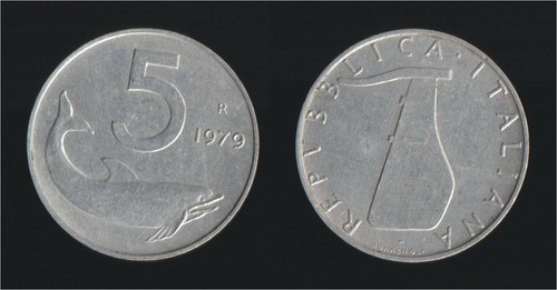 Lire 1979 delfino timone - lire,