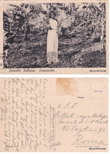 Somalia italiana contadinella - italiana:,