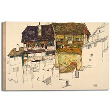 Schiele vecchie case Krumau