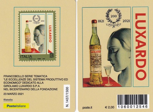 Luxardo tessera filatelica - tessera,