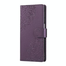 Custodia in pelle viola scuro