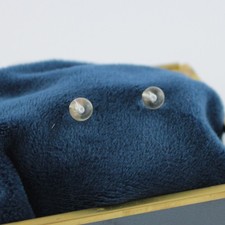 Orecchini Sfera 6mm Quarzo