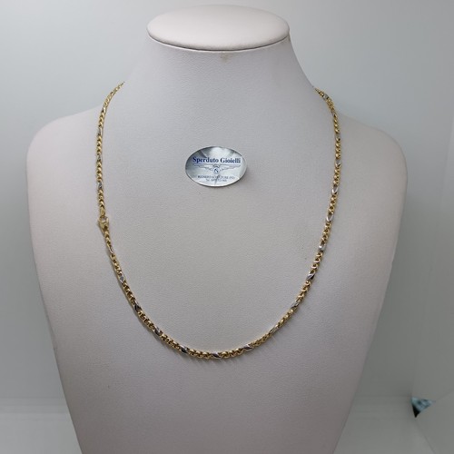Collana unisex maglia oro - unisex, a