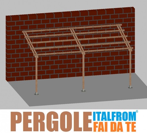 Pergola legno impregnato - pergola, in