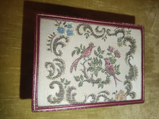 SCATOLA PER OROLOGIO ROLEX VINTAGE PELLE E STOFFA RICAMATA 