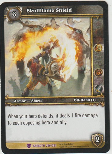 Carte skullflame shield - x1,