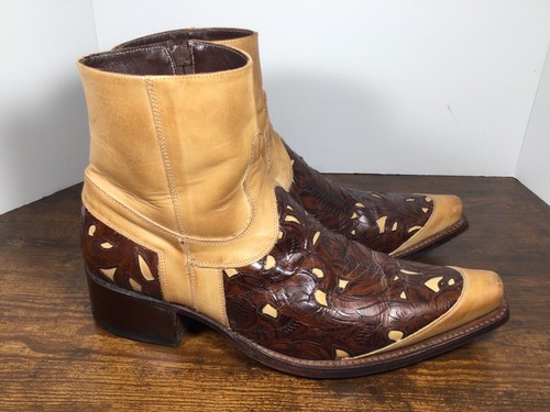 Stivali sendra pelle marrone - pelle, e