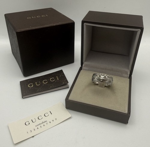 Anello gucci felino testa - gucci,
