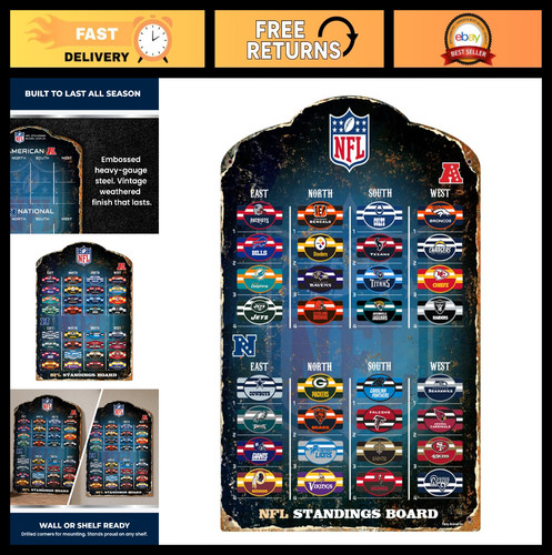 Magnetic nfl standing - board,