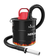 Bidone Aspiracenere 18 Litri 1000W NIKALS x Stufa Camino Barbecue cenere Fredda