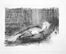 Giuseppe AJMONE "Nudo disteso"