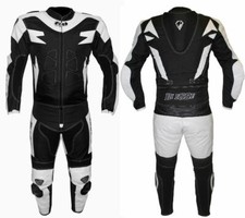 Tuta Per Moto Divisibile 2 Pezzi Pelle Cordura PROTEZIONI CE 44 48 50 52 54 3XL