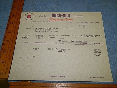 Rock ola 1455 - rock-ola, 1455-s