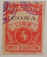 CONA (VE) MARCA DA BOLLO LIRE