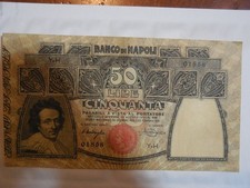 Banconota lire 1911 - 50,