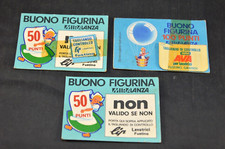 LOTTO MIRALANZA 3 BUONI FIGURINE DETERSIVI LIP AVA BIOL VINTAGE ADVERTISING