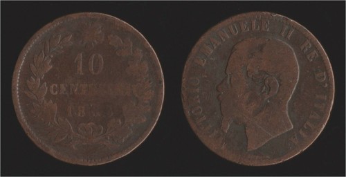 Centesimi 1863 parigi - 10,
