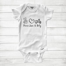 Body neonato Peace Love Italy